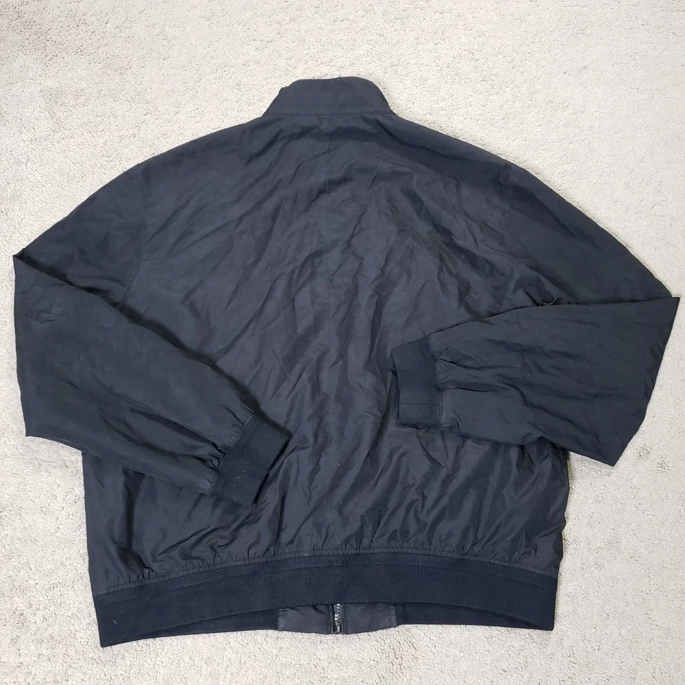 Polo Ralph Lauren Harrington Jacket Mens XL Black Full Zip Bi-Swing Windbreaker